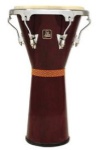 LP Aspire LPA630DWC Tunable Wood Djembe (Dark Wood/Chrome)