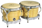 LP Matador M201-AWC Wood Bongos (Natural, Chrome)
