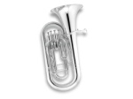 Jupiter 470S Intermediate 4-Valve Silver Euphonium