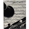 Clarinet Granite Plaque w/ easel