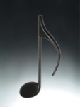 Eighth Note Black Wall Hanging