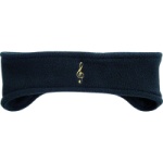 Blue Fleece G-Clef Headband