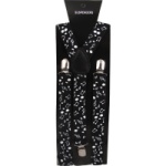Black & White Notes Suspenders