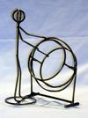 Concert Bass Drum Stickman Sculpture