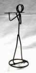 Flute Stickman Sculpture
