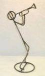 Jazz Trumpet Stickman Sculpture