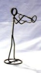 Marching Baritone Stickman Sculpture