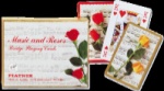 Sheet Music with Roses Playing Card Set