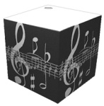 Black Note Memo Cube