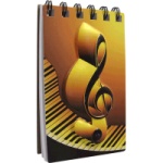 G Clef and Keyboard 3D Notepad