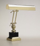 Brass/Black Marble Piano Lamp