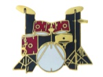 5pc Drum Set Red Pin