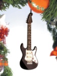 Black Electric Guitar Ornament