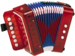 Hohner UC102R Toy Accordion - Red