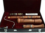 Hohner 9631 Concert Pearwood Bass Recorder with Case