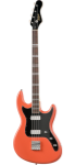 Hofner Galaxie Series Short Scale Bass - Orange Red