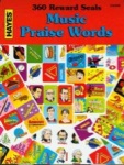 360 Music Praise Words Reward Stickers