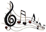 Metal Staff Wall Hanging
