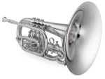 Jupiter 5050S Quantum Series Marching Mellophone, silver