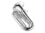 Jupiter 382S Compact 3 Valve BBb Tuba, silver