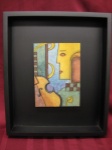 Abstract Violin Shadowbox Plaque