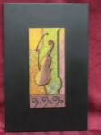 Abstract Long Violin Plaque