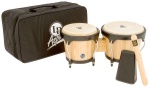 LP Aspire 500-AW Bongo Gift Kit with Cowbell and Bag (Natural Wood)