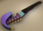 Jordan 5 String Electric Violin - Harlequin