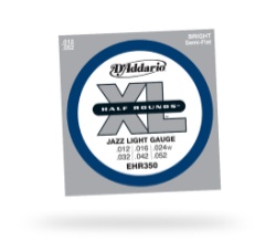 D'Addario EHR350 Half Rounds Jazz Light Electric Guitar Strings