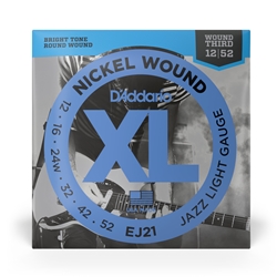 D'Addario EJ21 Nickel Wound Jazz Light Electric Guitar Strings
