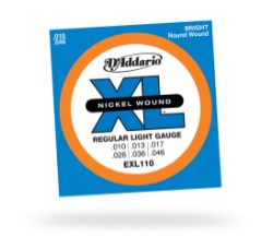 D'Addario EXL110-3D Nickel Wound Regular Light Strings 3 Sets