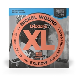 D'Addario EXL110W Nickel Wound Regular Light/Wound 3rd Strings