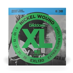 D'Addario EXL130 Nickel Wound Extra Super Light Electric Strings