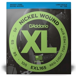 D'Addario EXL165 Nickel Wound Long Scale Electric Bass Strings