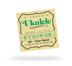 D'Addario J65 Clear Nylon Soprano Ukulele Strings