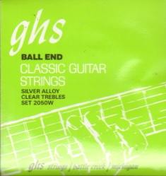 GHS 2050W Silver Alloy Ball End Classical Guitar Strings