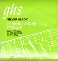 GHS 2150W Silver Alloy High Tension Classical Guitar Strings