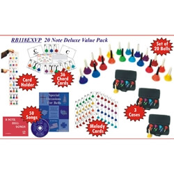 20 Note KidsPlay Handbell Set Deluxe Value Package