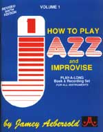 Jamey Aebersold Vol. 1 Book & CD - How To Play Jazz And Improvise