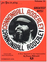 Jamey Aebersold Vol. 13 Book & CD - Cannonball Adderley