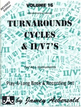 Jamey Aebersold Vol. 16 Book & CD - Turnarounds, Cycles, ii/V7'S