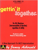 Jamey Aebersold Vol. 21 Book & CD - Gettin' It Together