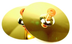 7 Inch Cymbals with Handles Pair