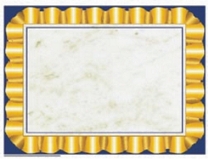 Blank Certificates with Gold Border