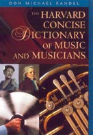 Harvard Concise Dictionary of Music & Musicians