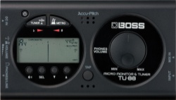 Boss TU-88 Micro Monitor & Tuner - Black