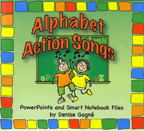 Alphabet Action Songs PowerPoints and Smart Files with DVD