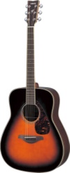 Yamaha FG730S TBS Solid Top Acoustic Guitar - Tobacco Brown