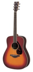 Yamaha FG730S VCS Solid Top Acoustic Guitar - Vintage Cherry Sunburst