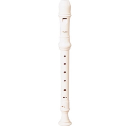 Aulos A303AI Three-Piece Soprano Recorder - Ivory - Baroque